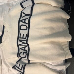Game Day White Sweater